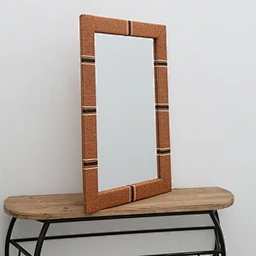 rope mirror stylish mirror of Side View Bali Woven Rope Mirror wood mirror